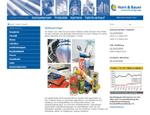 Tablet Screenshot of horn-bauer.de